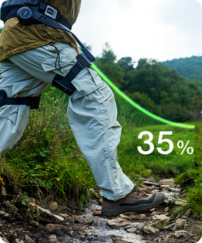 Less Walking Energy Cost